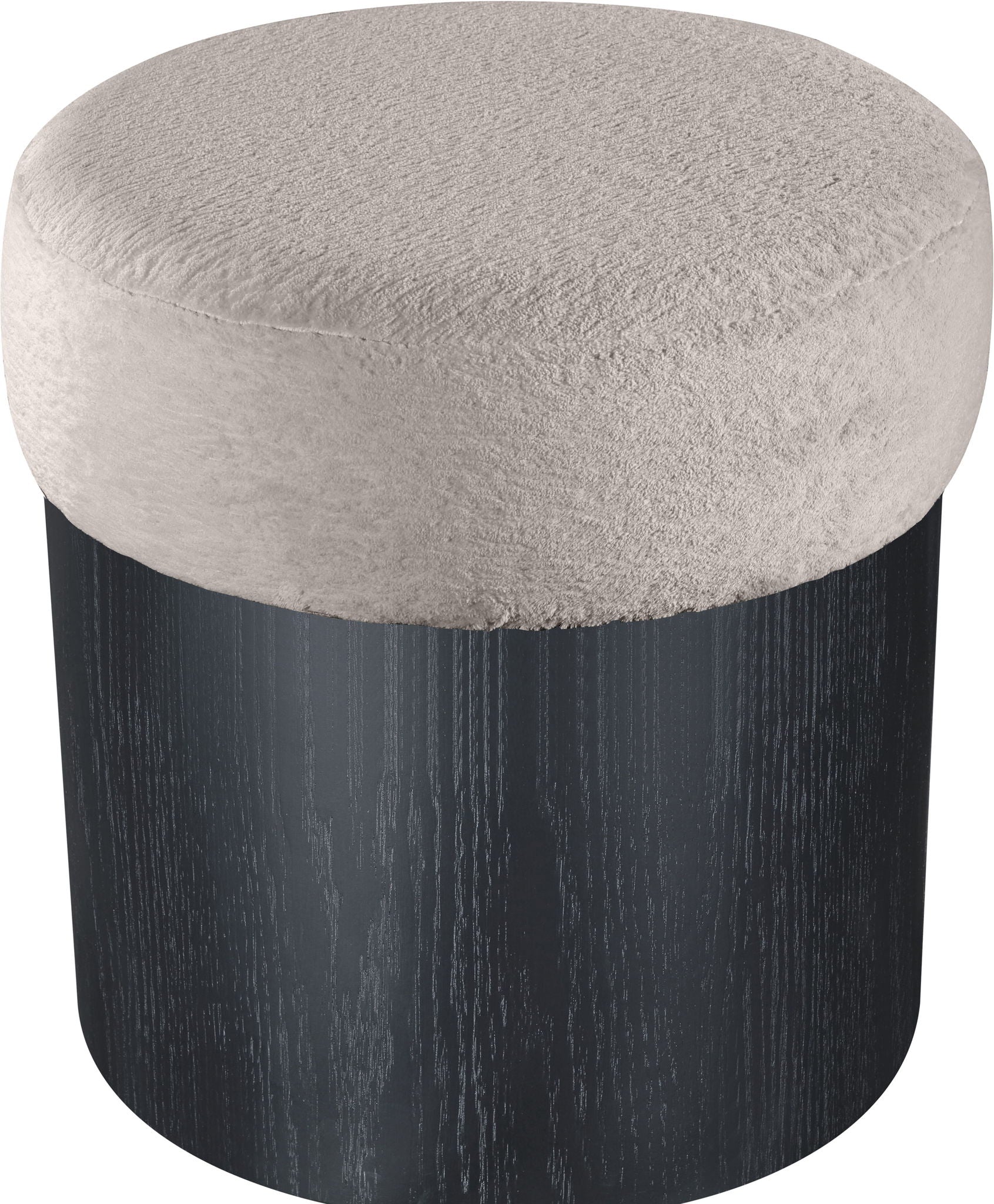 Nimes - Ottoman / Stool With Black Base - Urban Living Furniture (Los Angeles, CA)