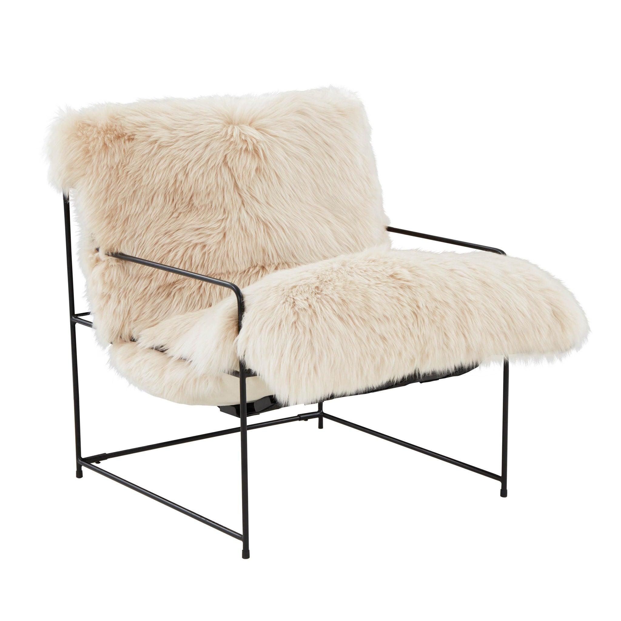 Kimi - Genuine Sheepskin Chair - Urban Living Furniture (Los Angeles, CA)