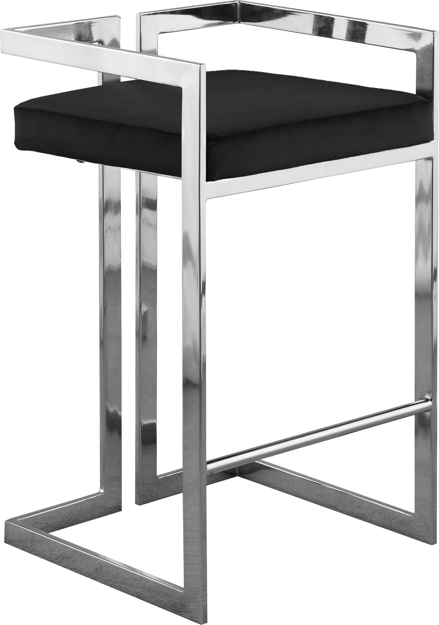 Ezra - Stool with Chrome Legs (Set of 2) - Urban Living Furniture (Los Angeles, CA)