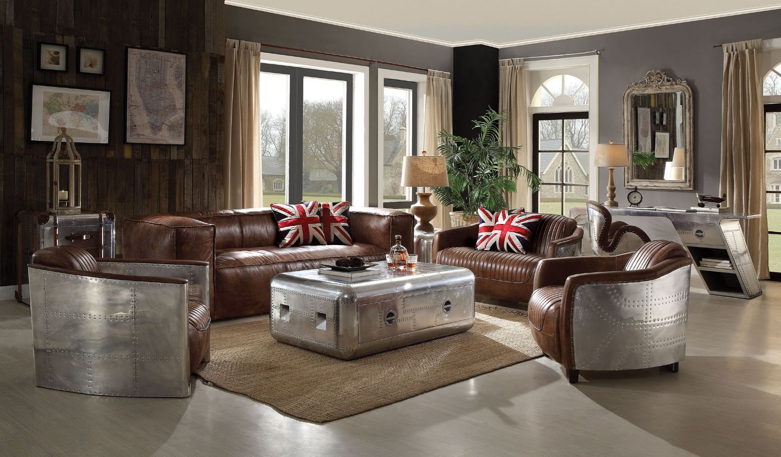 Brancaster - Sofa - Retro Brown Top Grain Leather - Urban Living Furniture (Los Angeles, CA)