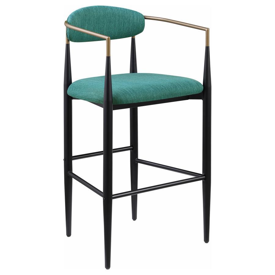 Tina - Metal Pub Height Bar Stool With Upholstered Back And Seat (Set of 2) - Urban Living Furniture (Los Angeles, CA)