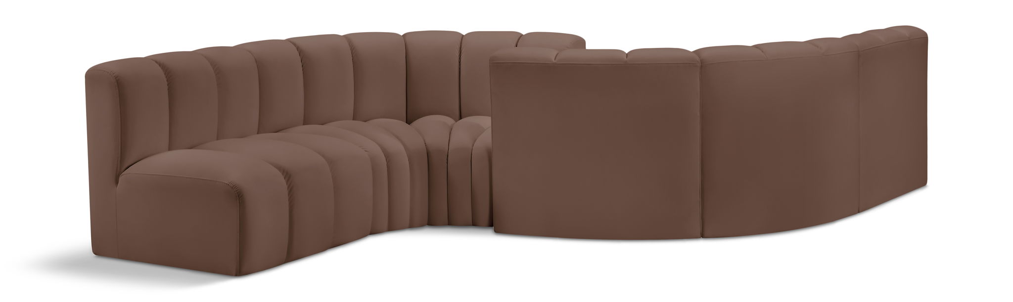 Arc - Faux Leather 6 Piece Modular Sofa - Urban Living Furniture (Los Angeles, CA)