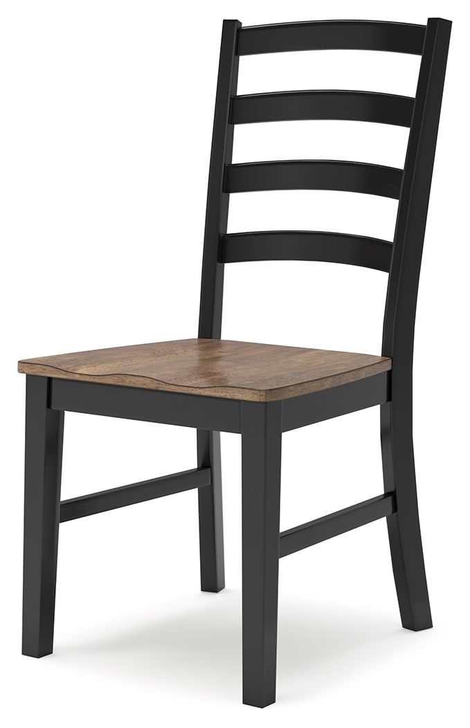 Wildenauer - Brown / Black - Dining Room Side Chair (Set of 2) - Urban Living Furniture (Los Angeles, CA)
