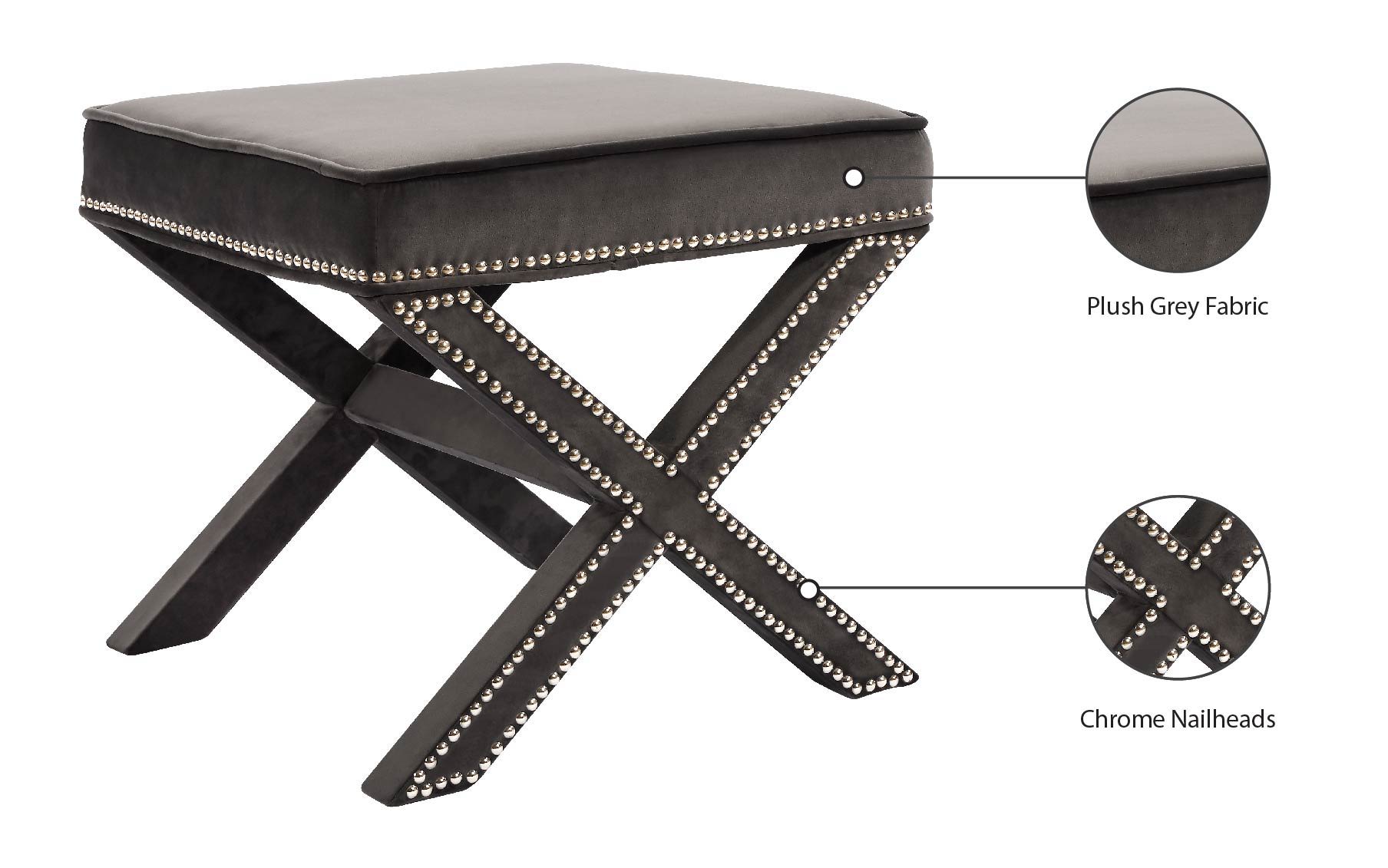 Nixon - Bench Ottoman - Urban Living Furniture (Los Angeles, CA)