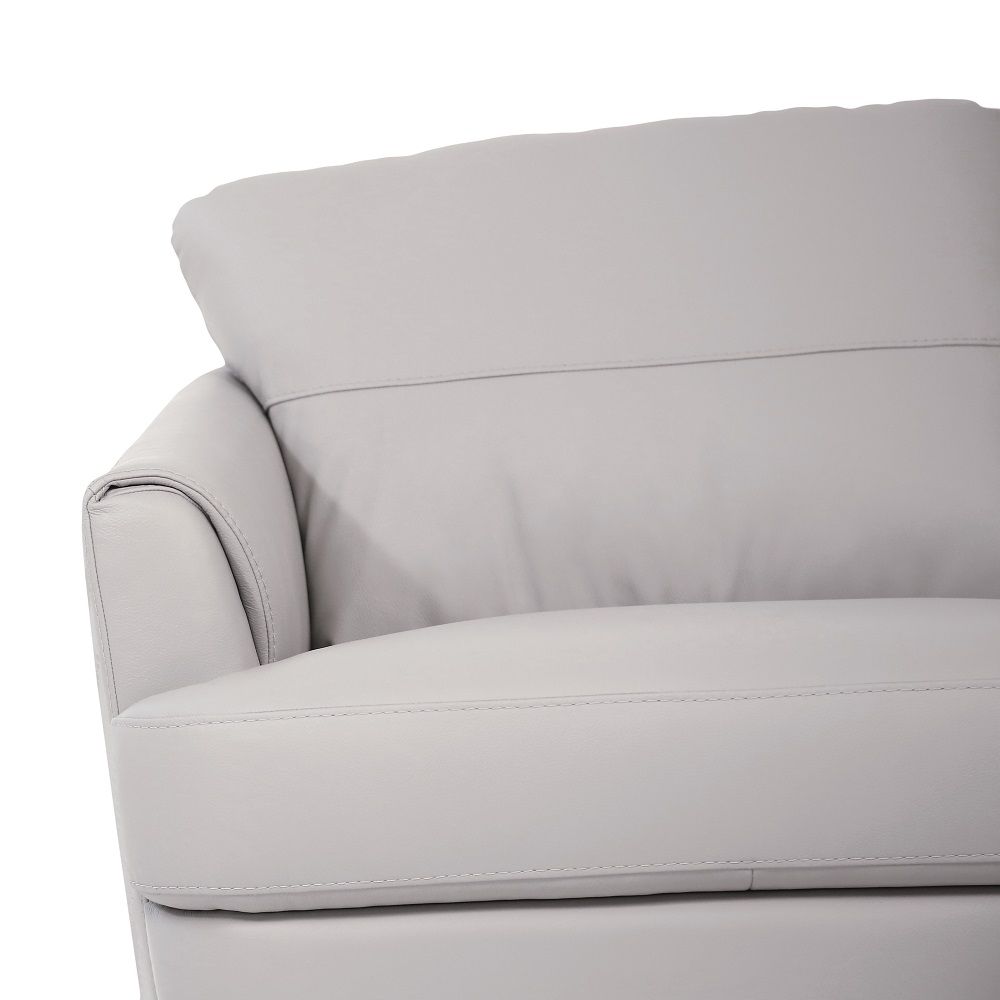 Helena - Sofa - Pearl Gray Leather