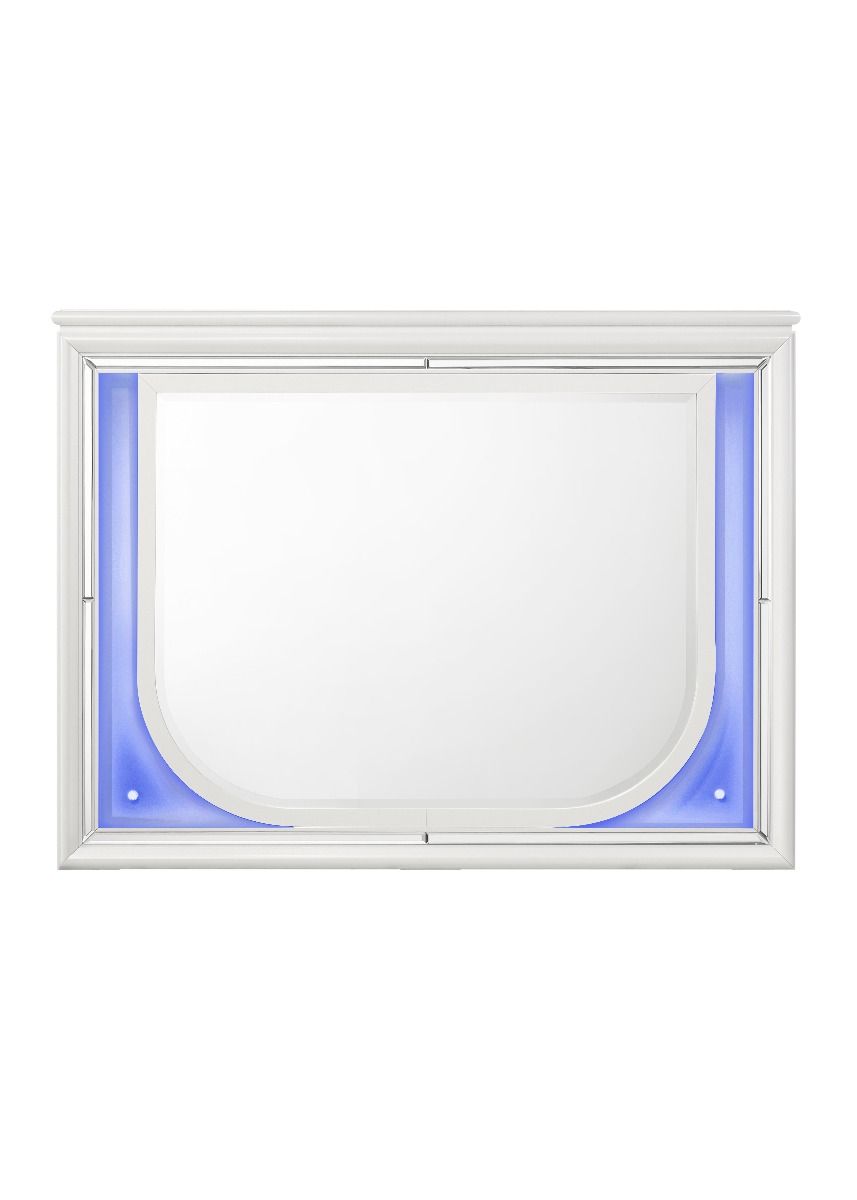 Tarian - Mirror With LED - Pearl White - Urban Living Furniture (Los Angeles, CA)