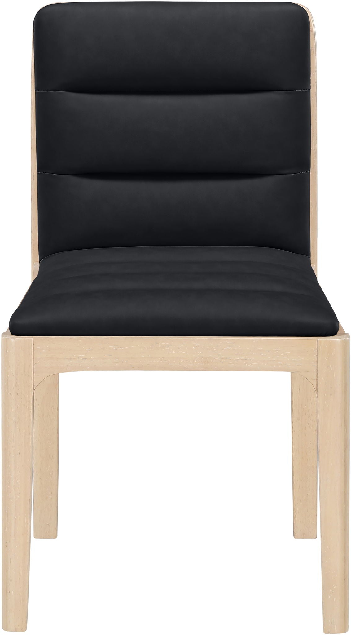 Ellis - Vegan Leather Upholstered Dining Chair (Set of 2) - Natural Base - Urban Living Furniture (Los Angeles, CA)