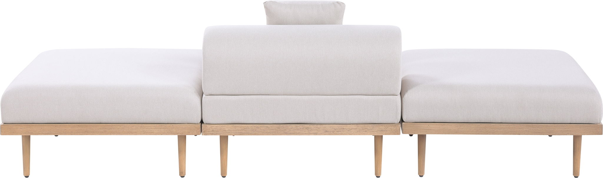 Laguna - 3 Piece Resilient Water Resistant Fabric Outdoor Patio Armless Modular Sofa - Urban Living Furniture (Los Angeles, CA)