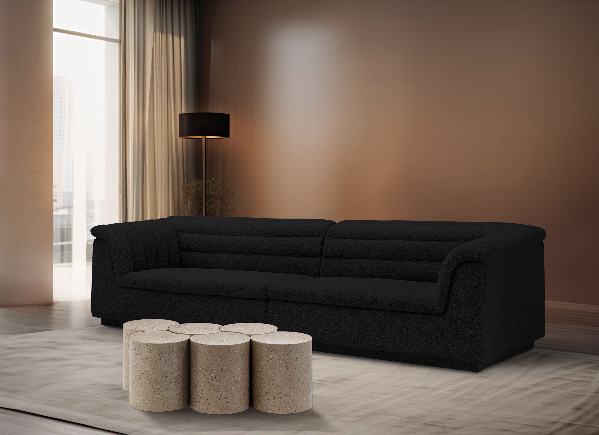 Dimple - 6 Piece Modular Coffee Table - Terazzo Finish - Urban Living Furniture (Los Angeles, CA)