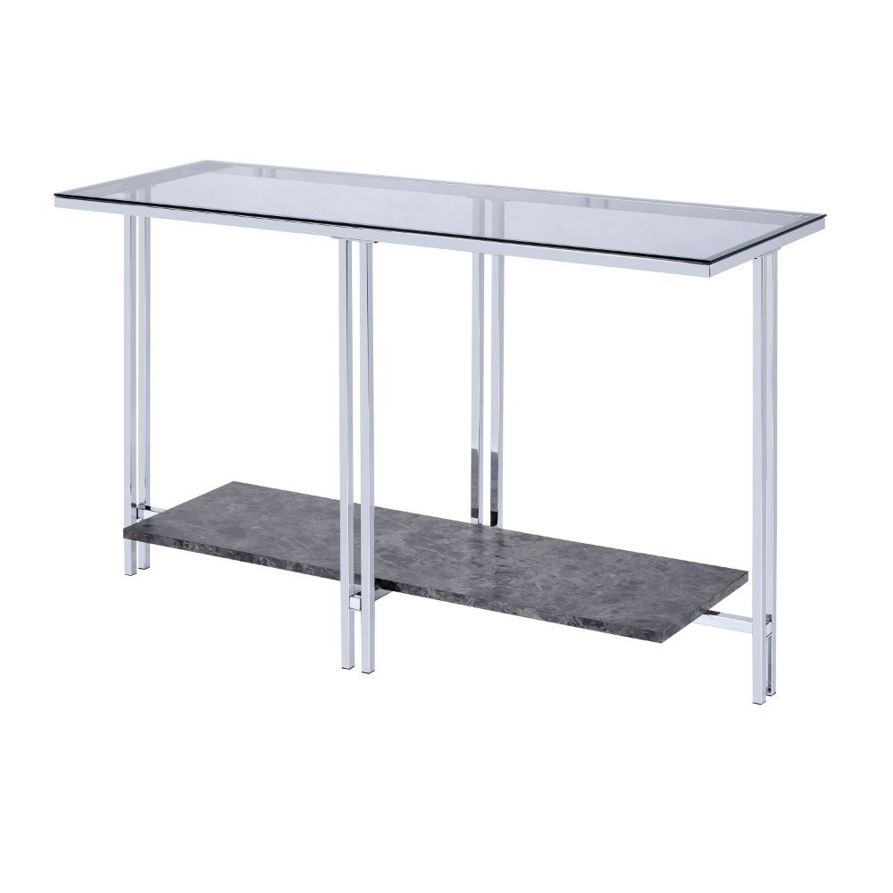 Liddell - Sofa Table - Glass & Chrome - Urban Living Furniture (Los Angeles, CA)