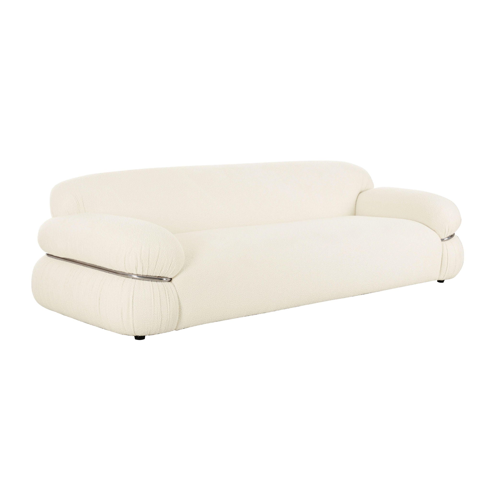 Leyla - Boucle Sofa - Cream - Urban Living Furniture (Los Angeles, CA)