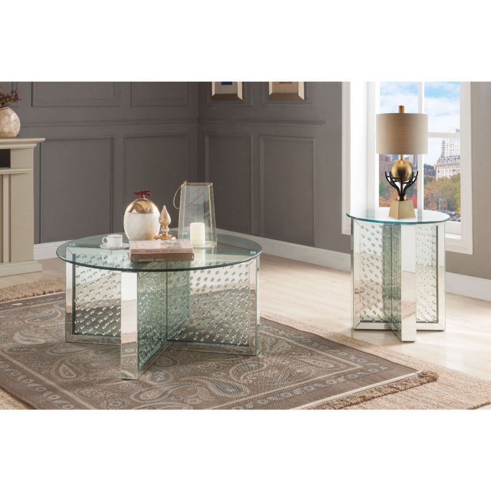 Nysa - Coffee Table - Mirrored & Faux Crystals - Urban Living Furniture (Los Angeles, CA)