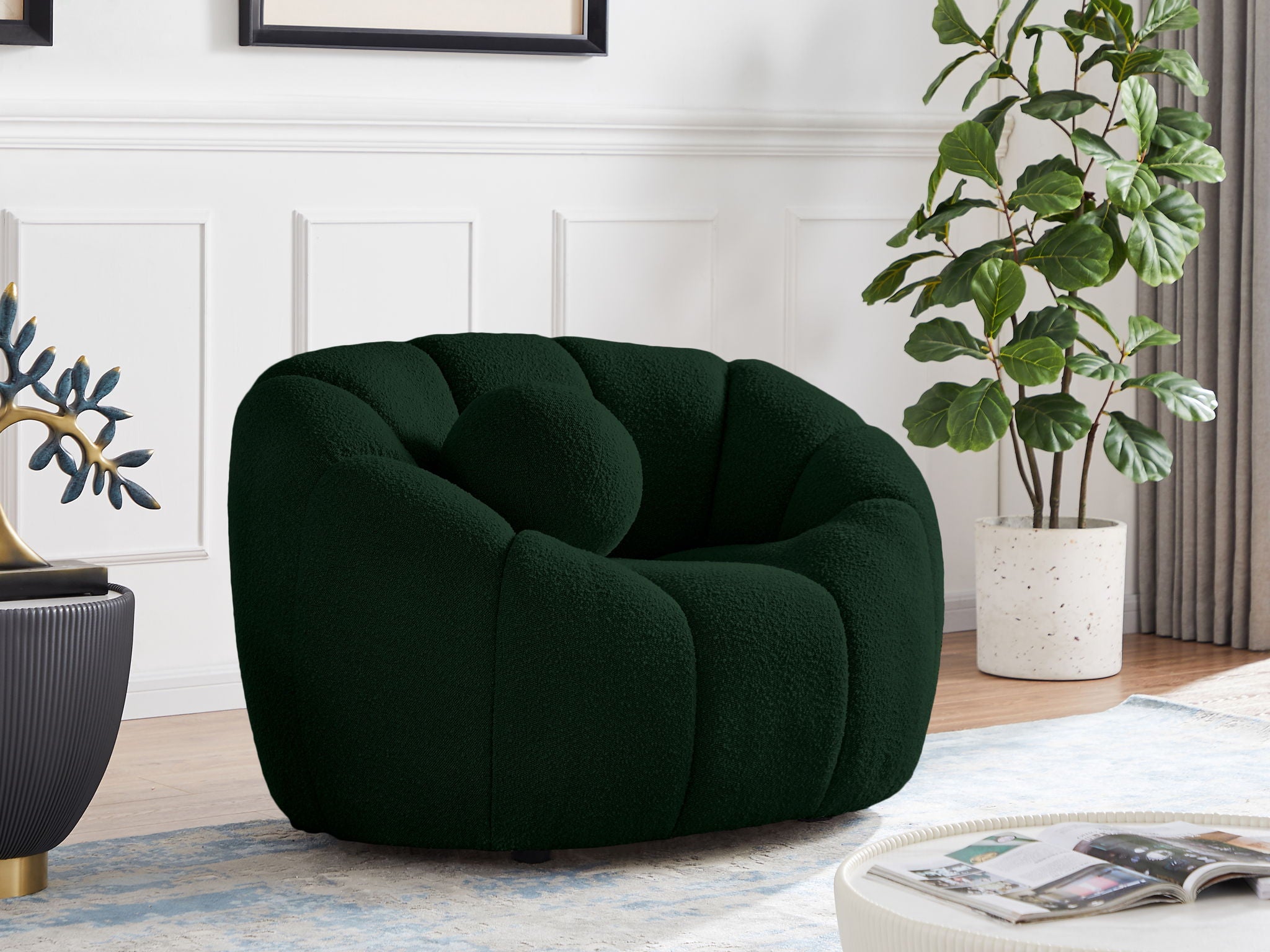 Elijah - Boucle Chair - Urban Living Furniture (Los Angeles, CA)