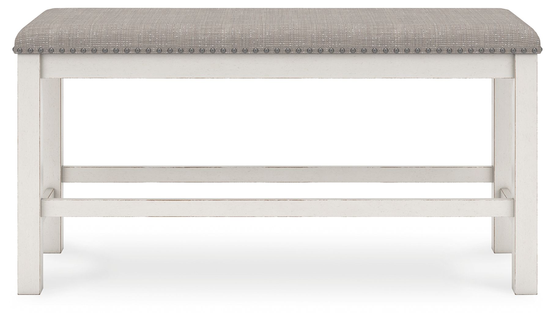 Robbinsdale - Antique White - Dbl Counter Height Upholstered Dining Bench - Urban Living Furniture (Los Angeles, CA)