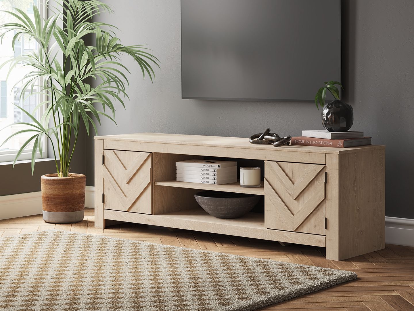 Cayboni - LG TV Stand With Fireplace Option - Urban Living Furniture (Los Angeles, CA)