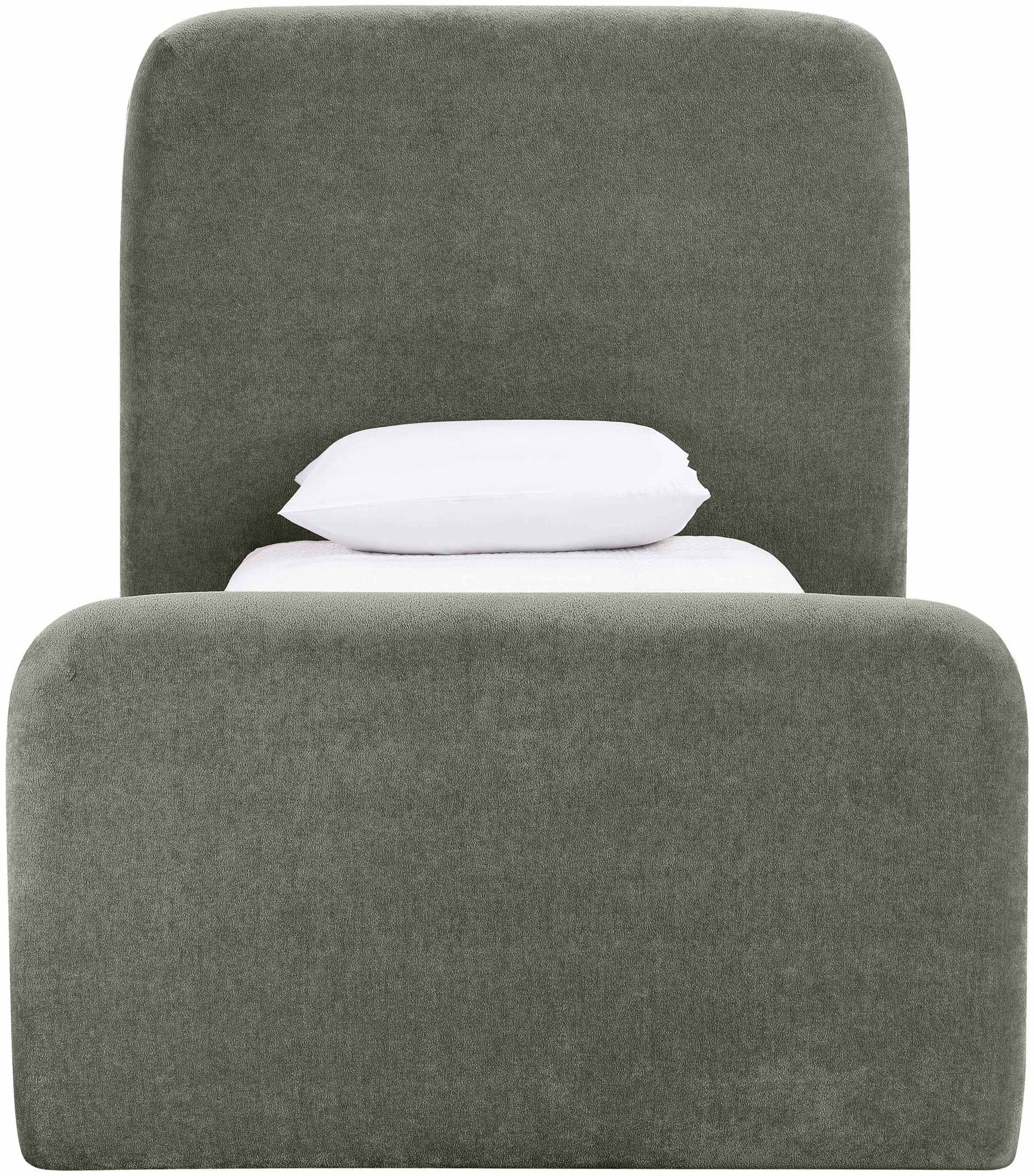 Fira - Chenille Fabric Upholstered Bed