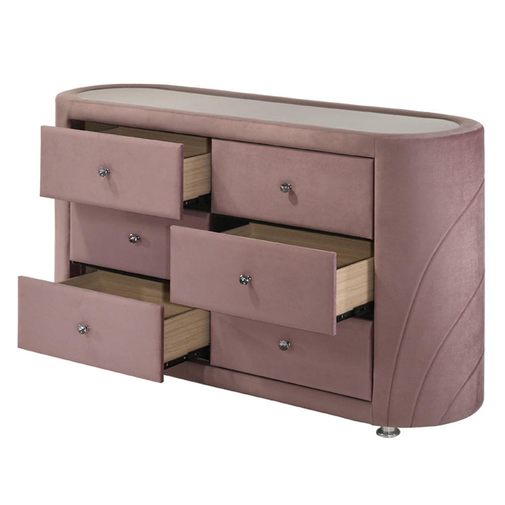 Salonia - Dresser - Pink Velvet - Urban Living Furniture (Los Angeles, CA)