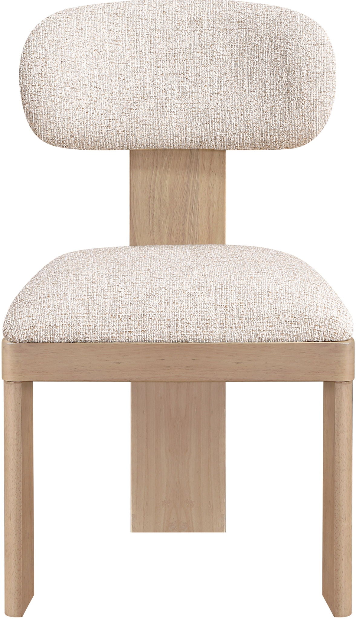 Timbra - Linen Textured Fabric Upholstered Dining Chair (Set of 2) - Natural Base - Urban Living Furniture (Los Angeles, CA)
