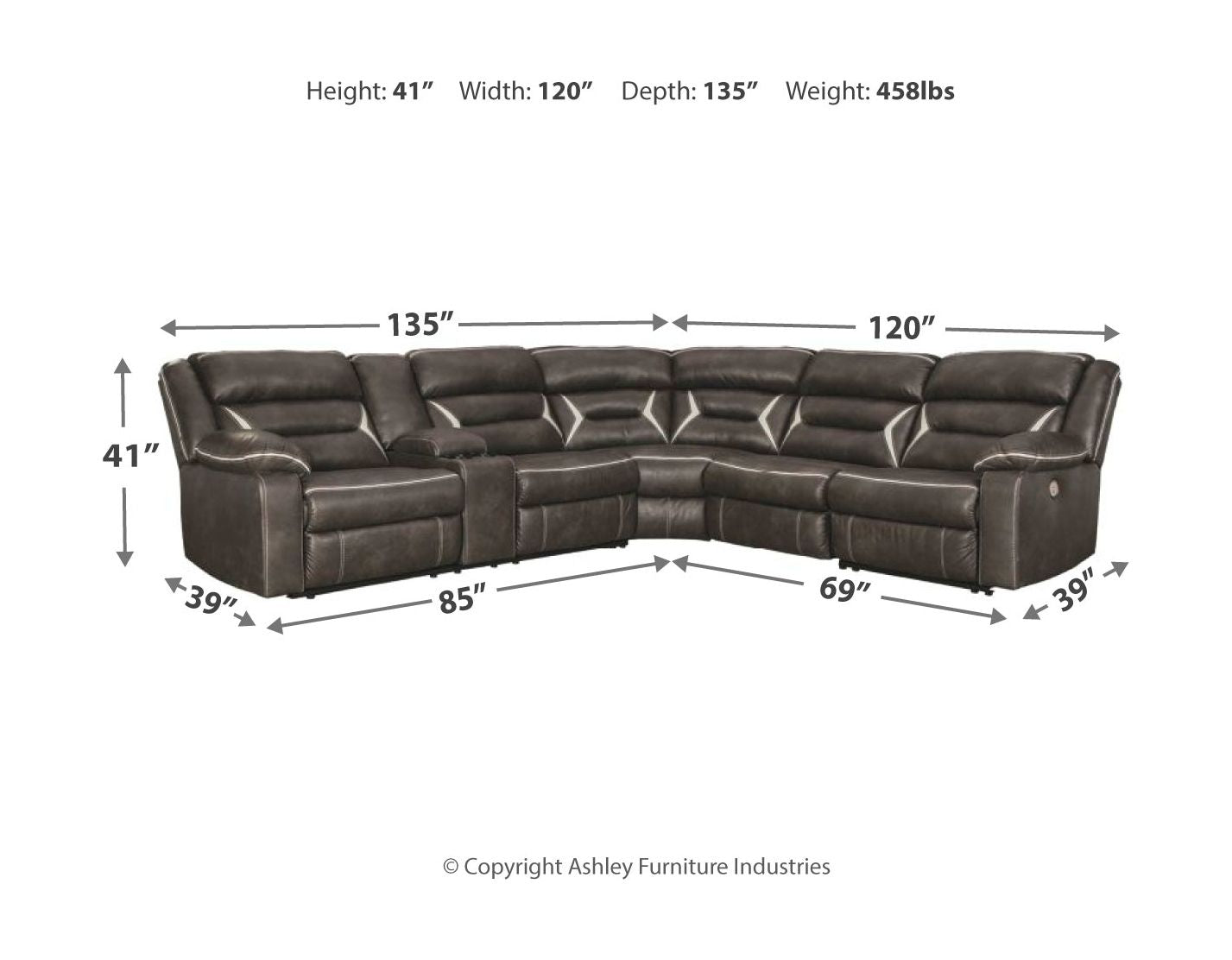 Kincord - Sectional - Urban Living Furniture (Los Angeles, CA)