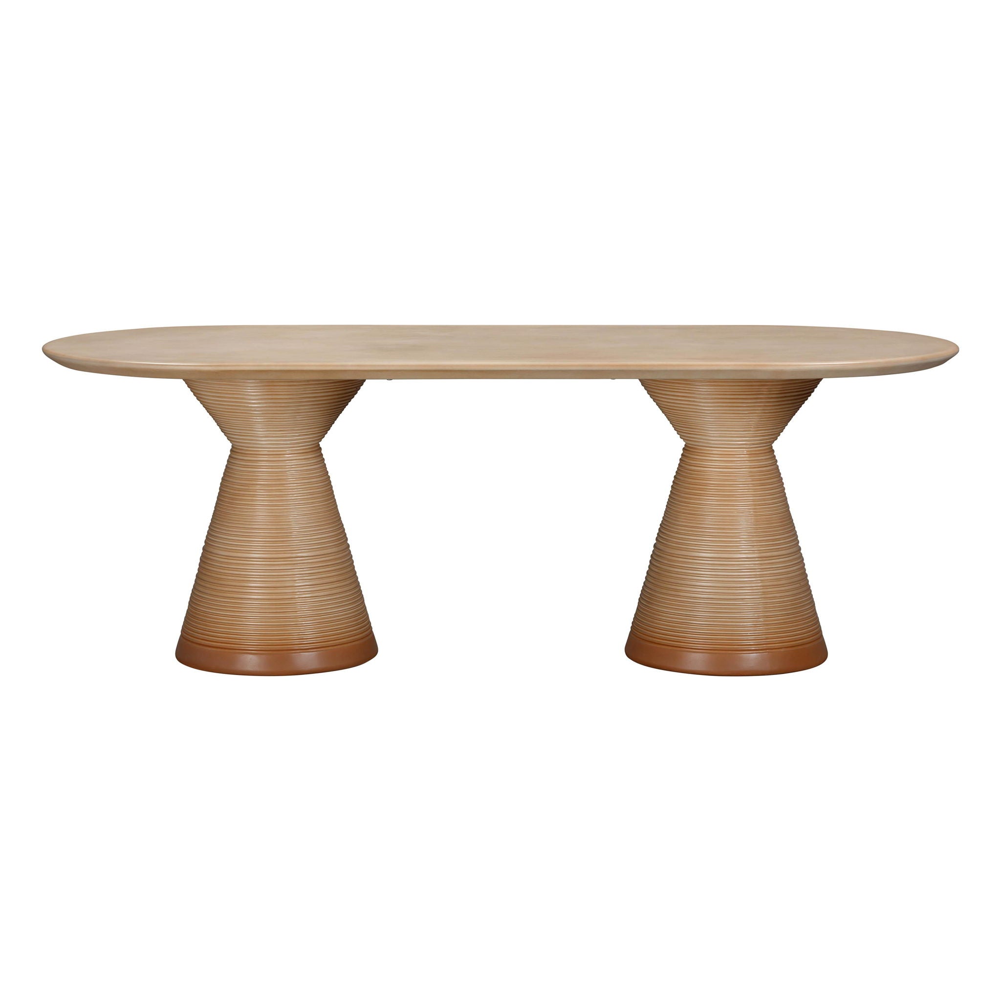 Fassa - Oval Indoor / Outdoor Dining Table - Terracotta - Urban Living Furniture (Los Angeles, CA)
