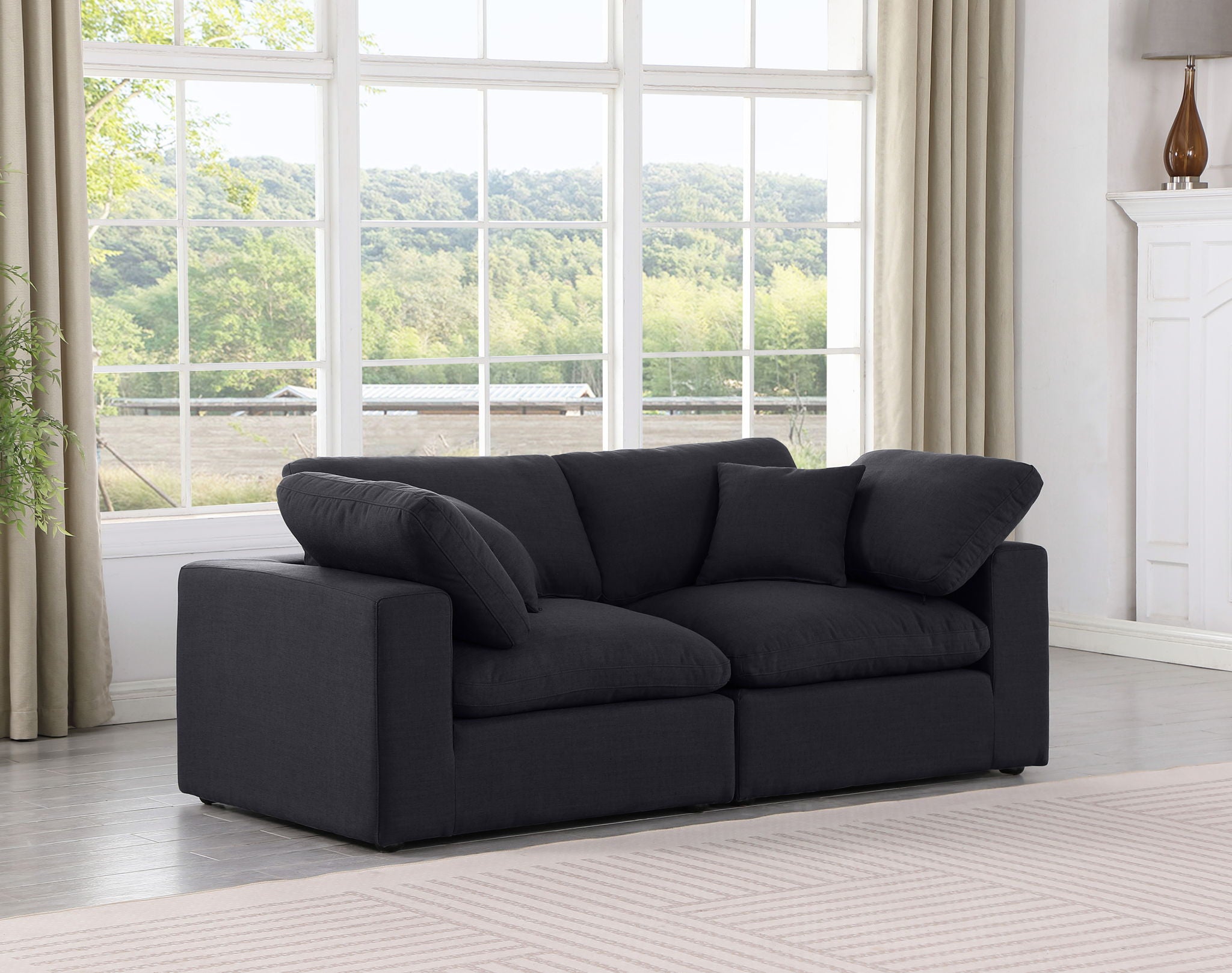 Comfy - Linen Modular Sofa 2 Seats - Urban Living Furniture (Los Angeles, CA)