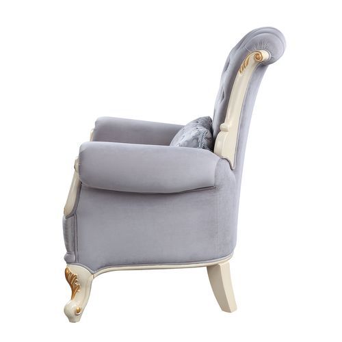 Galelvith - Chair With Pillows - Gray Fabric - Urban Living Furniture (Los Angeles, CA)