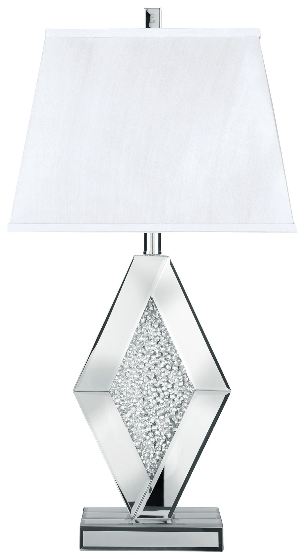 Prunella - Silver Finish - Mirror Table Lamp - Urban Living Furniture (Los Angeles, CA)