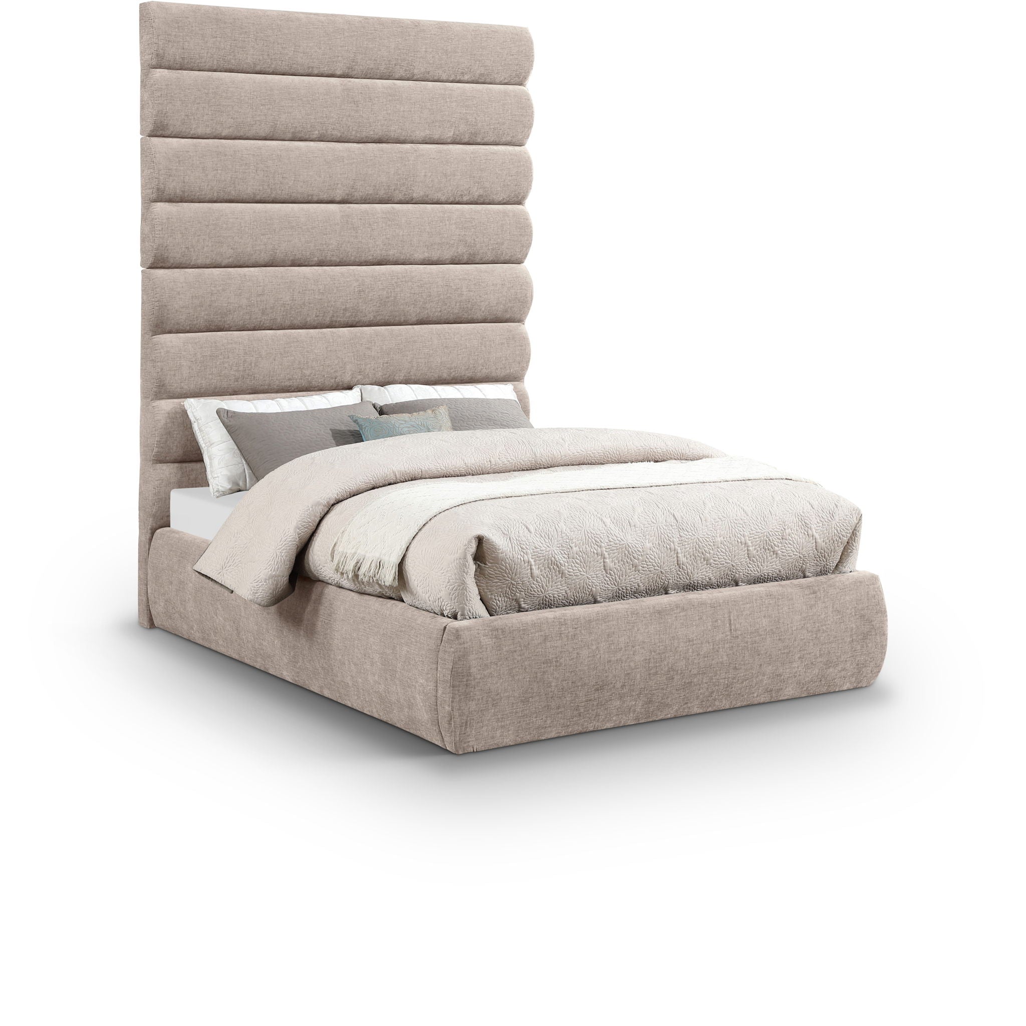 Adam - Chenille Fabric Bed With 89" Headboard - Urban Living Furniture (Los Angeles, CA)