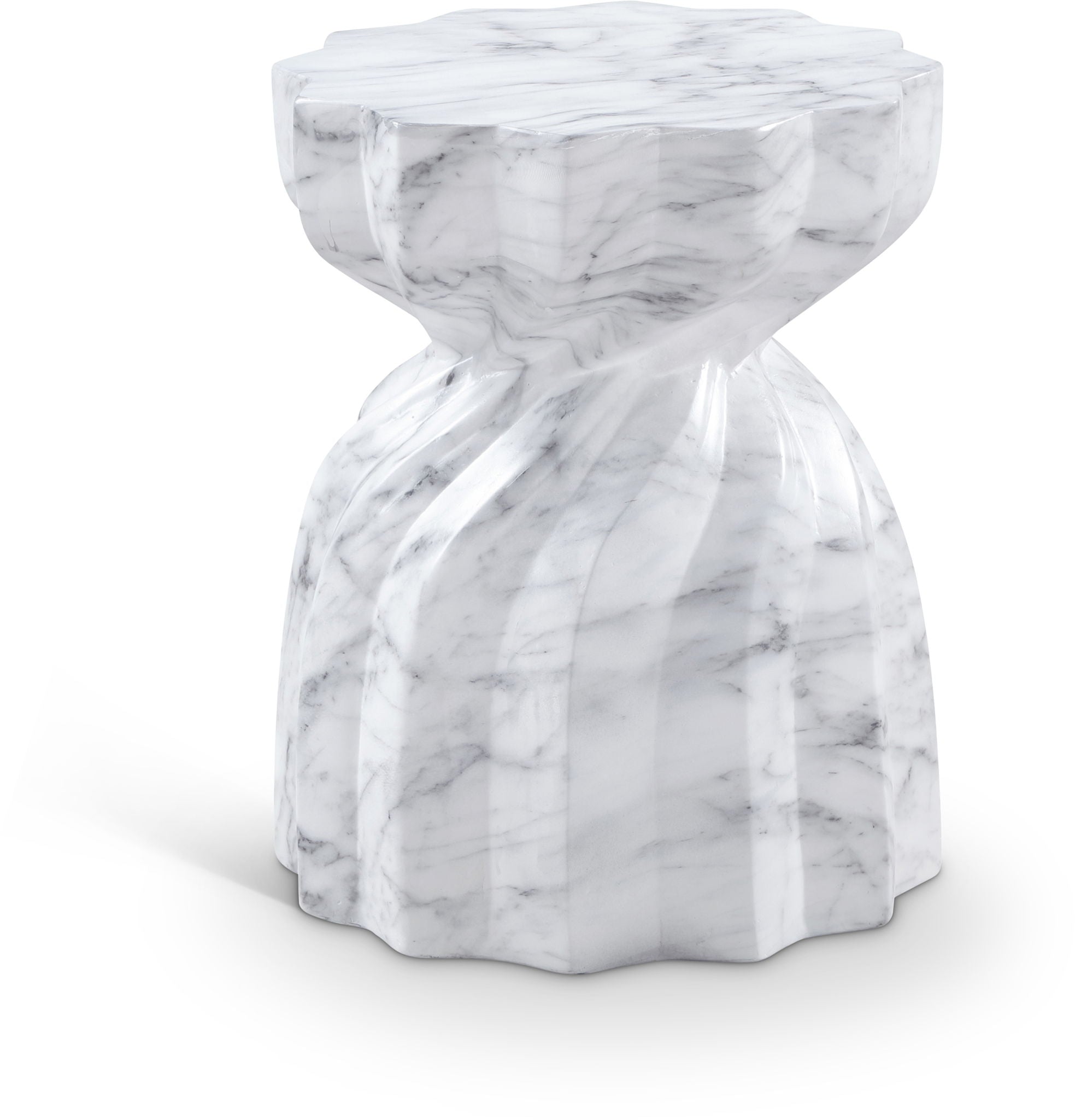 Caserta - Marble Finish Concrete End Table - Urban Living Furniture (Los Angeles, CA)