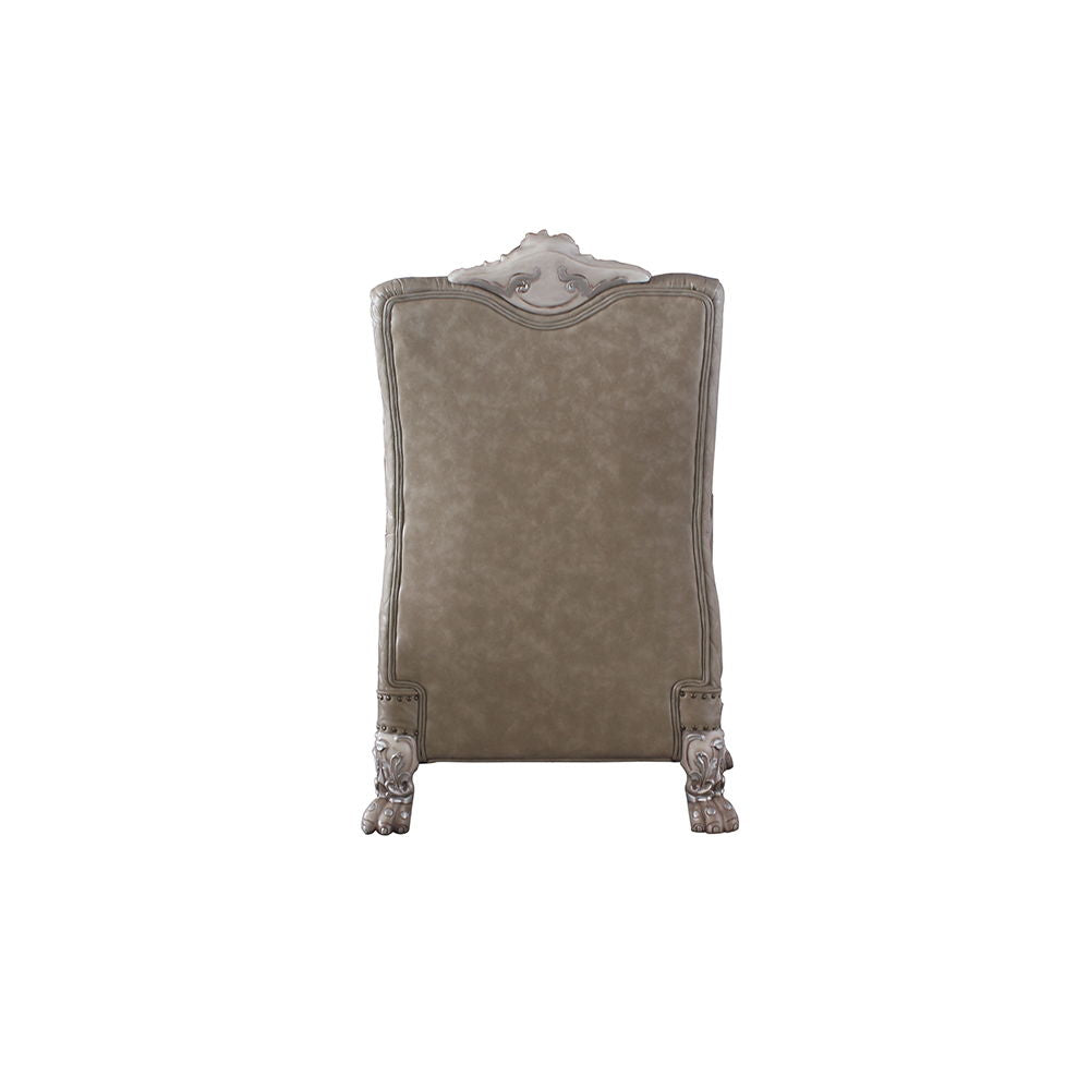 Dresden - Chair With Pillow - Synthetic Leather & Vintage Bone White - Urban Living Furniture (Los Angeles, CA)