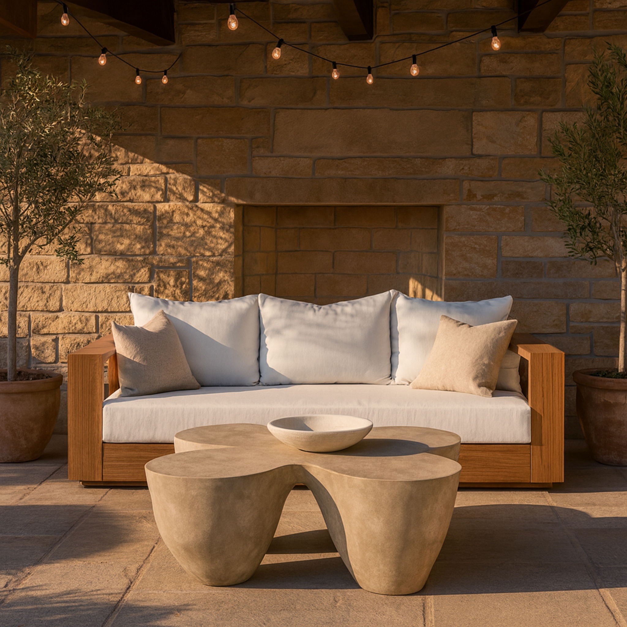 Fiore - Concrete Coffee Table - Urban Living Furniture (Los Angeles, CA)