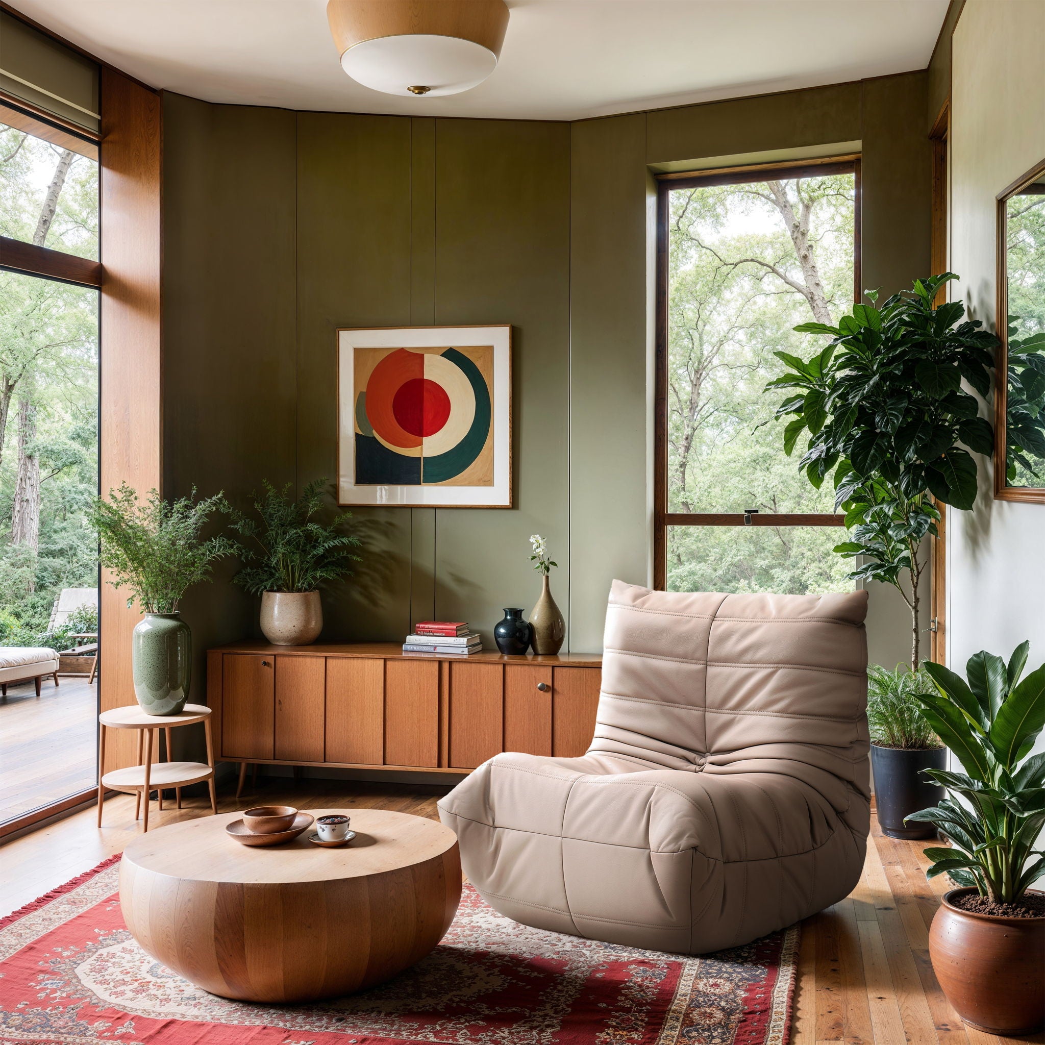 Relax - Vegan Leather Upholstered Chair - Tan - Urban Living Furniture (Los Angeles, CA)