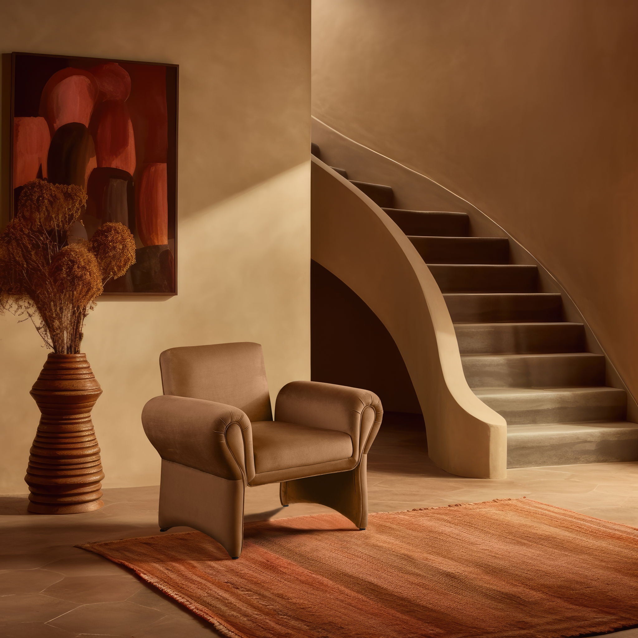 Fleurette - Accent Chair - Saddle - Urban Living Furniture (Los Angeles, CA)