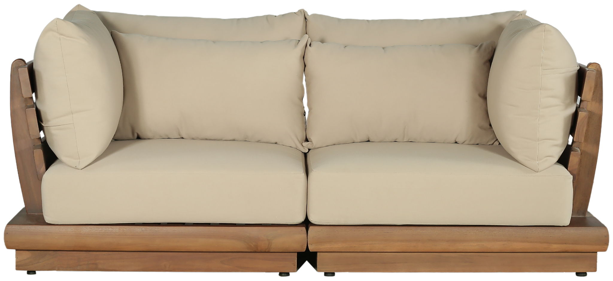 Mirella - 2 Piece Water Resistant Fabric 76" Upholstered Outdoor Patio Modular Loveseat - Urban Living Furniture (Los Angeles, CA)