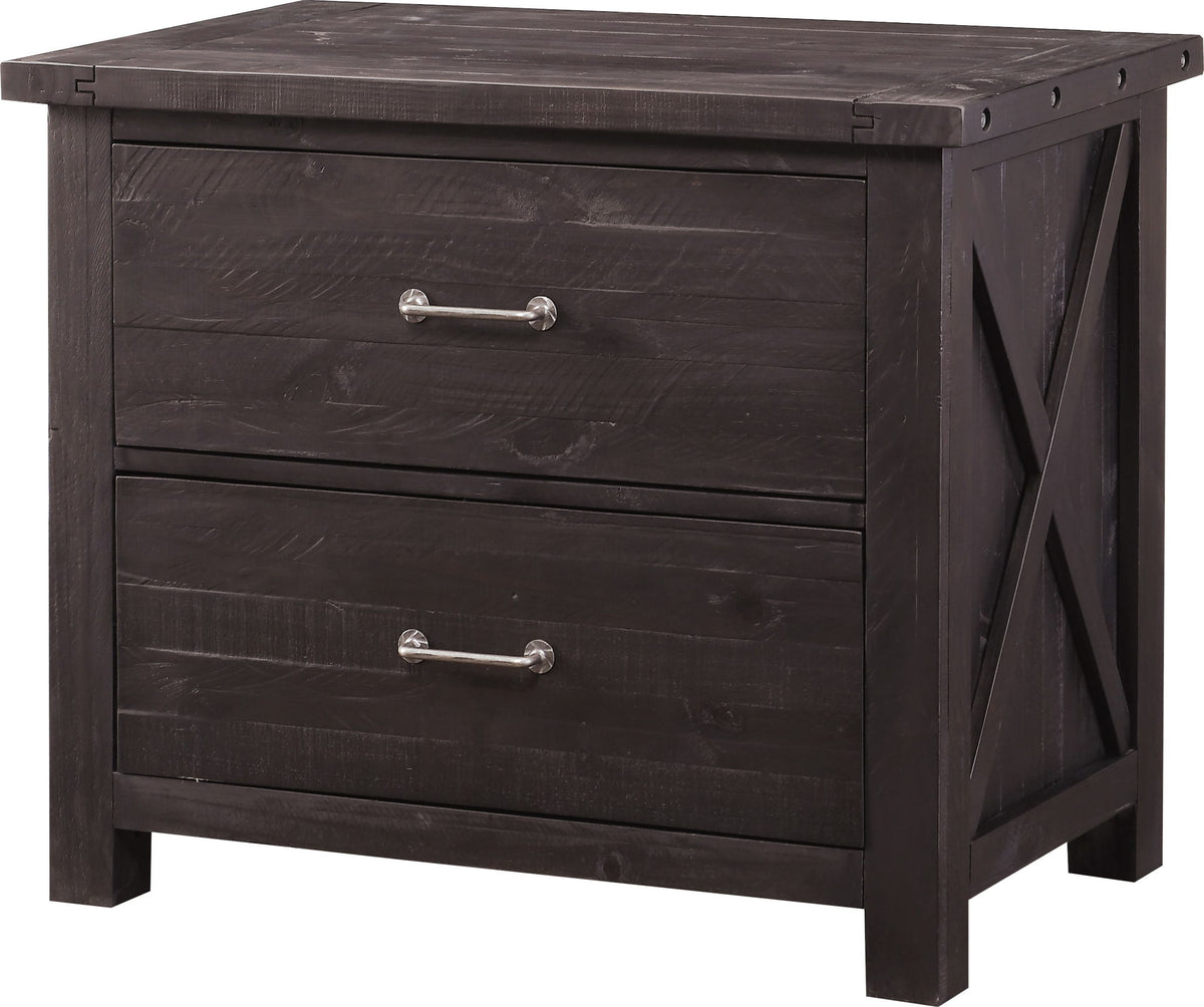 Yosemite - Solid Wood Lateral File Cabinet - Cafe