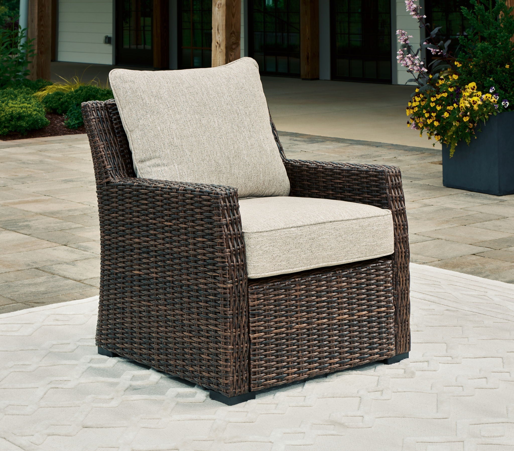 Brook Ranch - Brown - Lounge Chair With Cushion - Urban Living Furniture (Los Angeles, CA)
