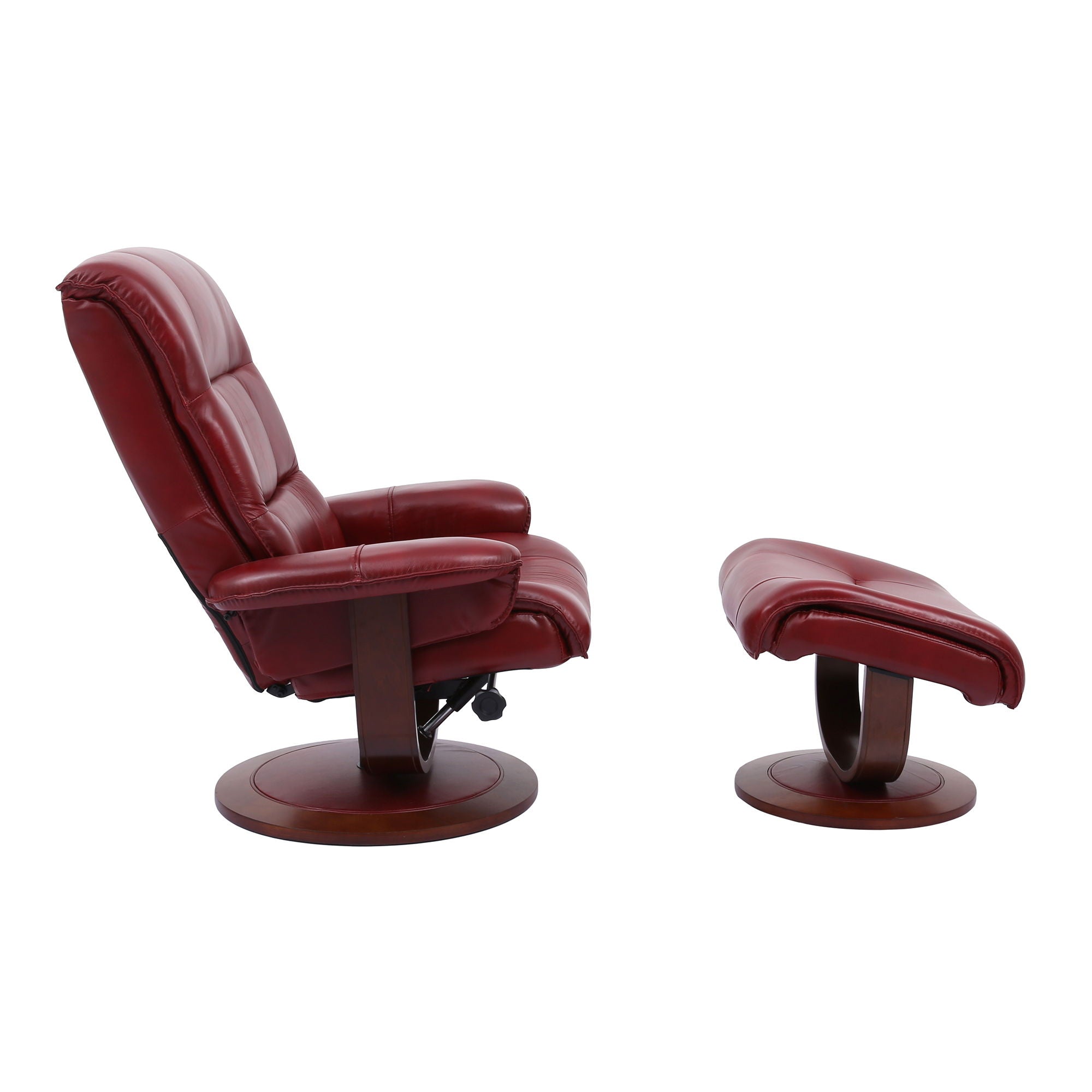 Knight - Manual Reclining Swivel Chair and Ottoman - Urban Living Furniture (Los Angeles, CA)