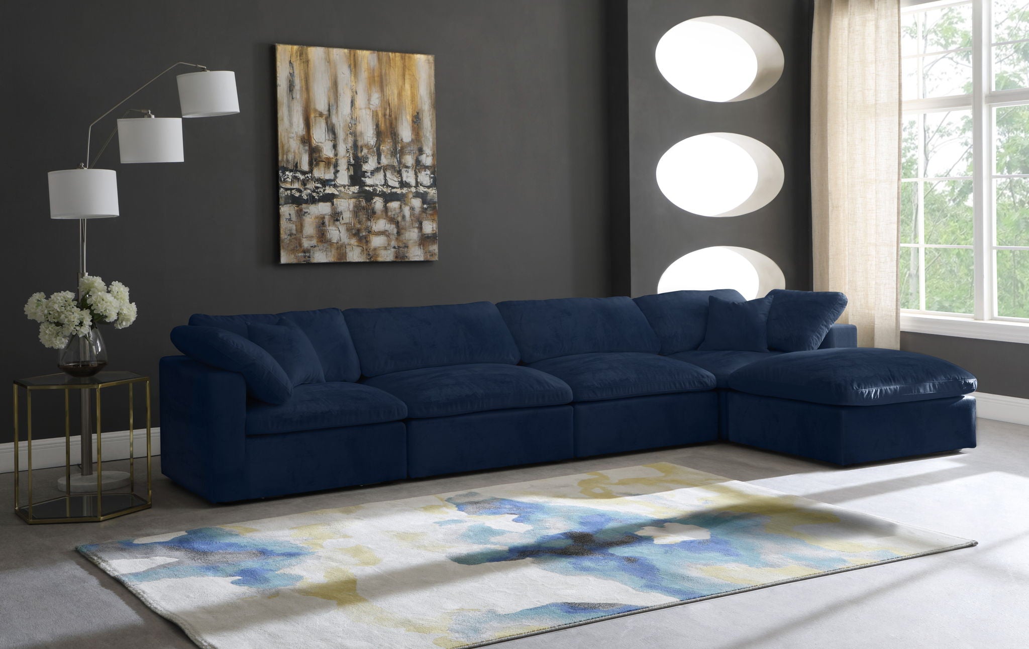 Cozy - 5 Piece Modular Sectional With Chaise - Urban Living Furniture (Los Angeles, CA)