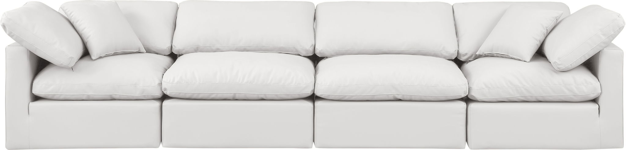 Indulge - Faux Leather 4 Seat Modular Sofa - Urban Living Furniture (Los Angeles, CA)
