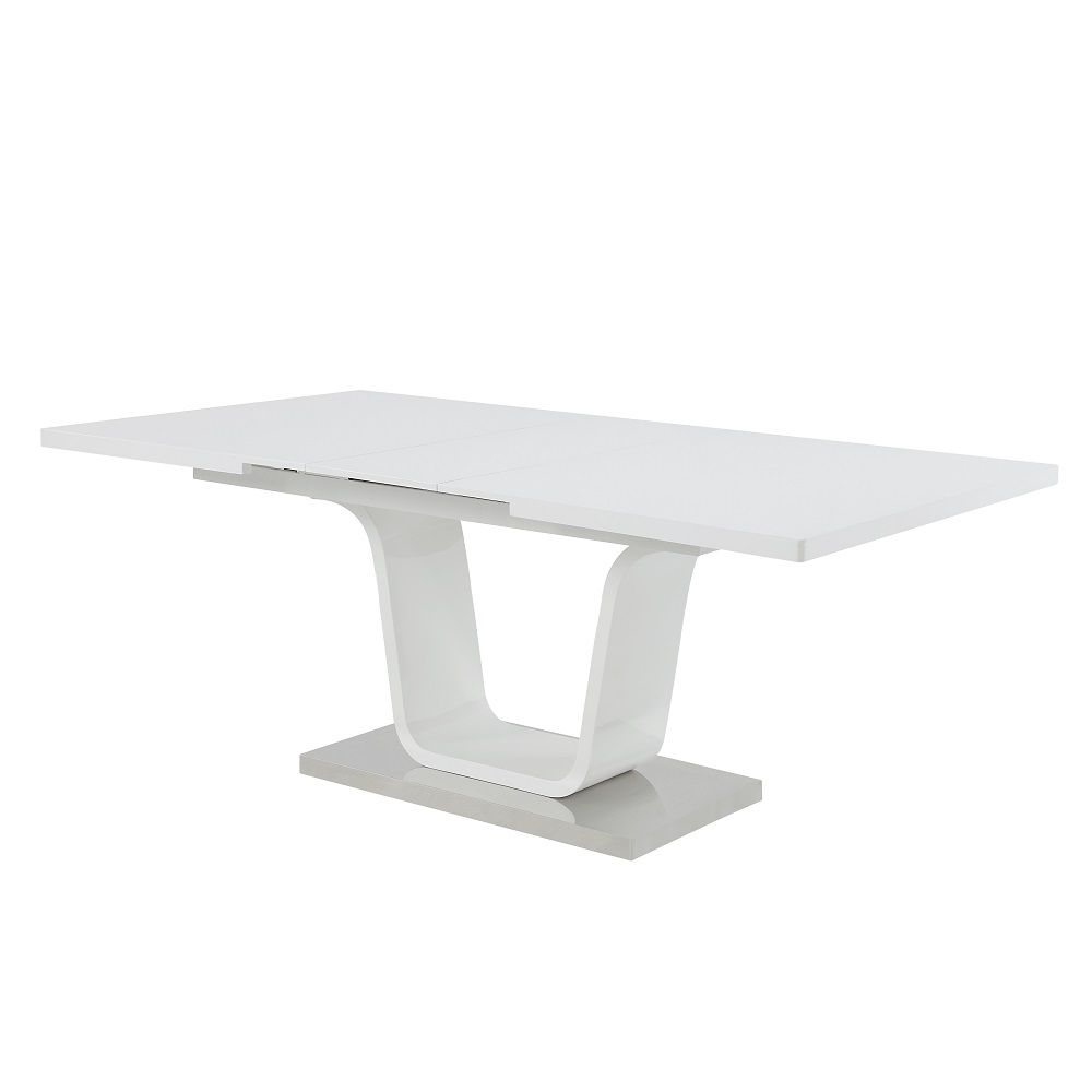 Kamaile - Dining Table With Leaf - White High - Urban Living Furniture (Los Angeles, CA)