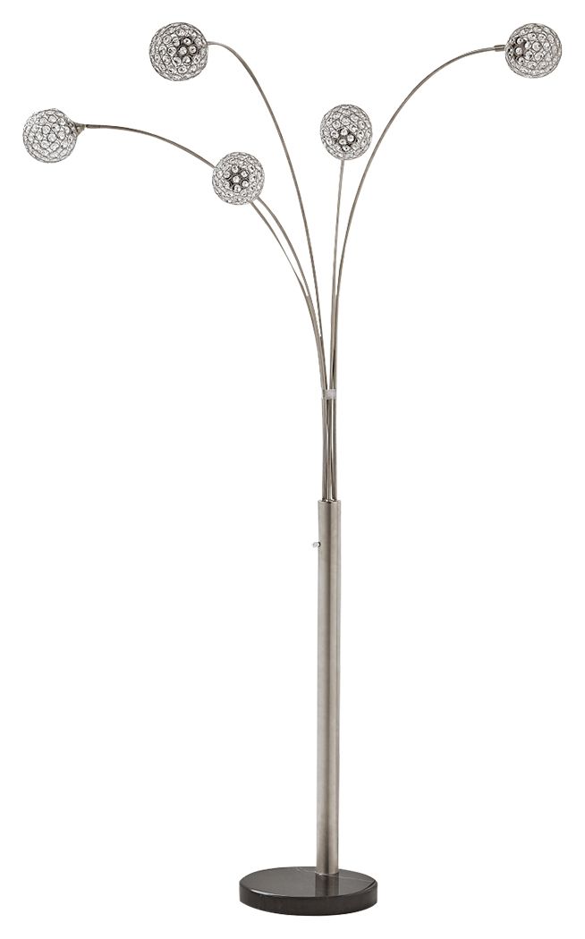 Winter - Silver Finish - Metal Arc Lamp - Urban Living Furniture (Los Angeles, CA)