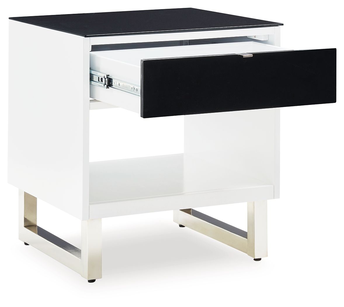 Gardoni - White / Black - Rectangular End Table - Urban Living Furniture (Los Angeles, CA)