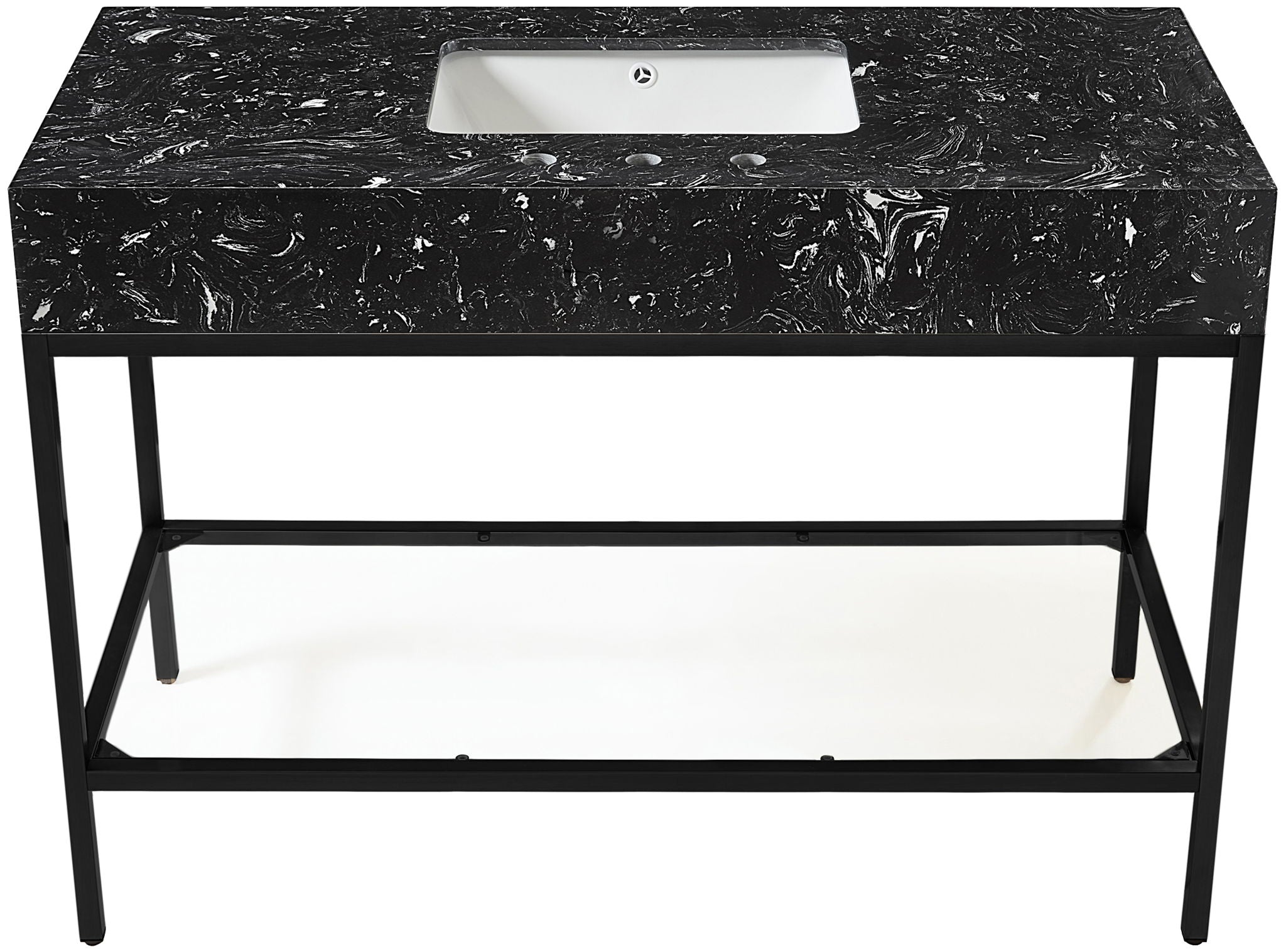 Marmo - Engineered Marble Bathroom Vanity With Black Base - Urban Living Furniture (Los Angeles, CA)