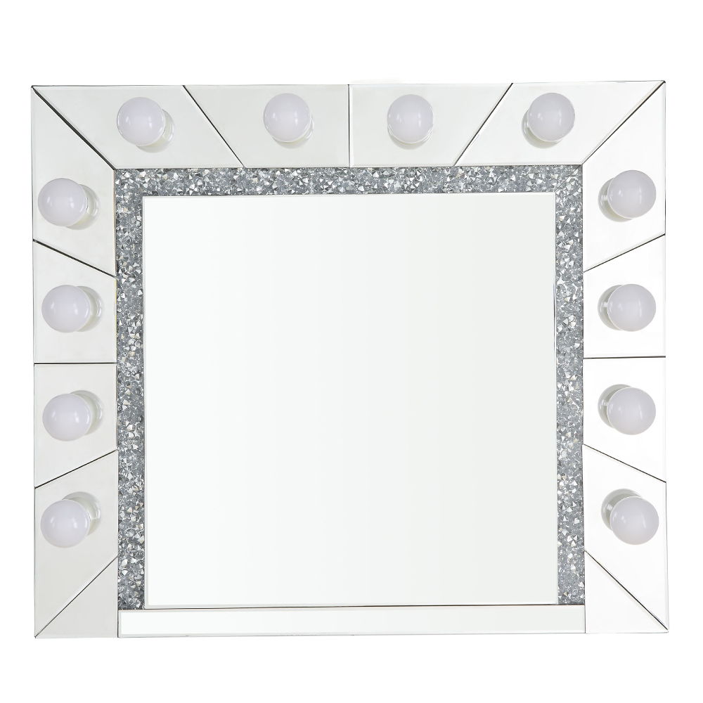 Noralie - 28" Accent Mirror - Mirrored & Faux Diamonds - Urban Living Furniture (Los Angeles, CA)