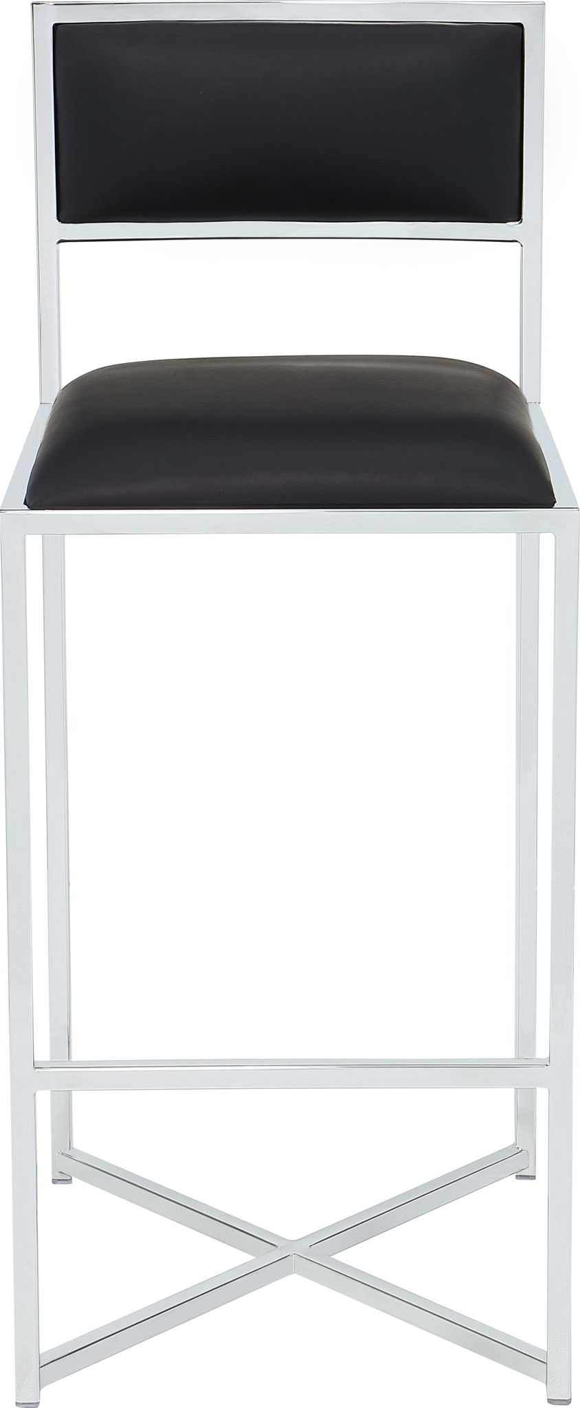 Amalfi - X-Base Stool (Set of 2) - Soot / Chrome