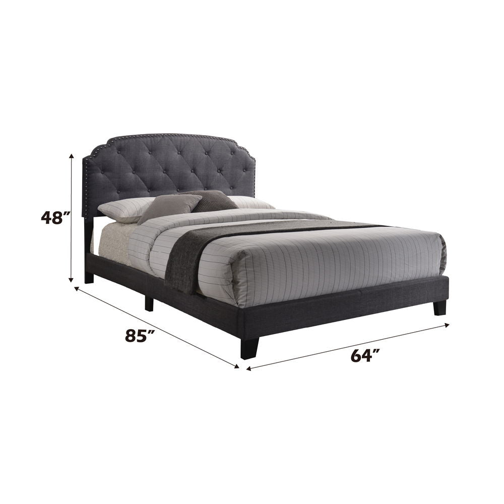 Tradilla - Queen Bed - Gray Fabric - Urban Living Furniture (Los Angeles, CA)