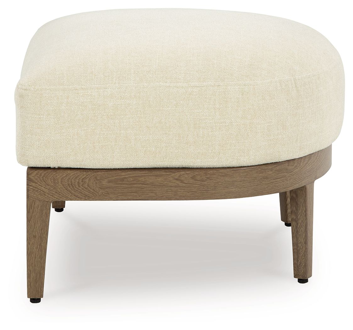 Serene Bay - Dark Brown / White - Ottoman With Cushion - Urban Living Furniture (Los Angeles, CA)