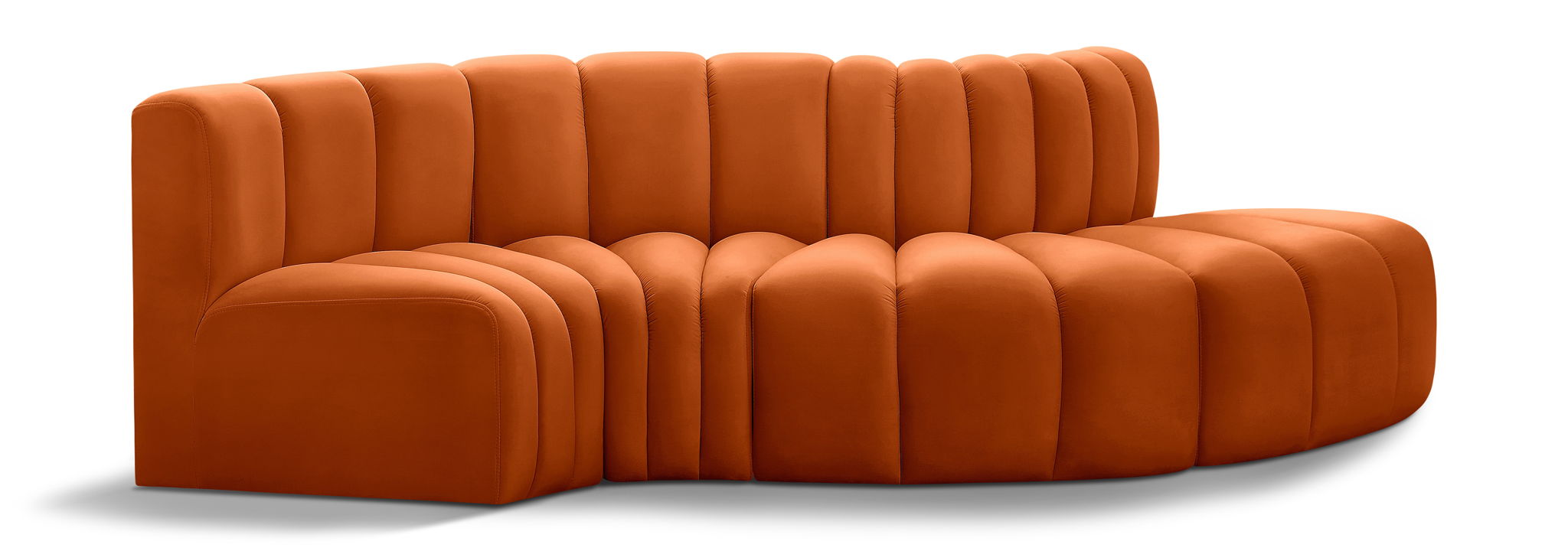 Arc - Velvet 4 Piece L-Shaped Modular Sofa - Urban Living Furniture (Los Angeles, CA)