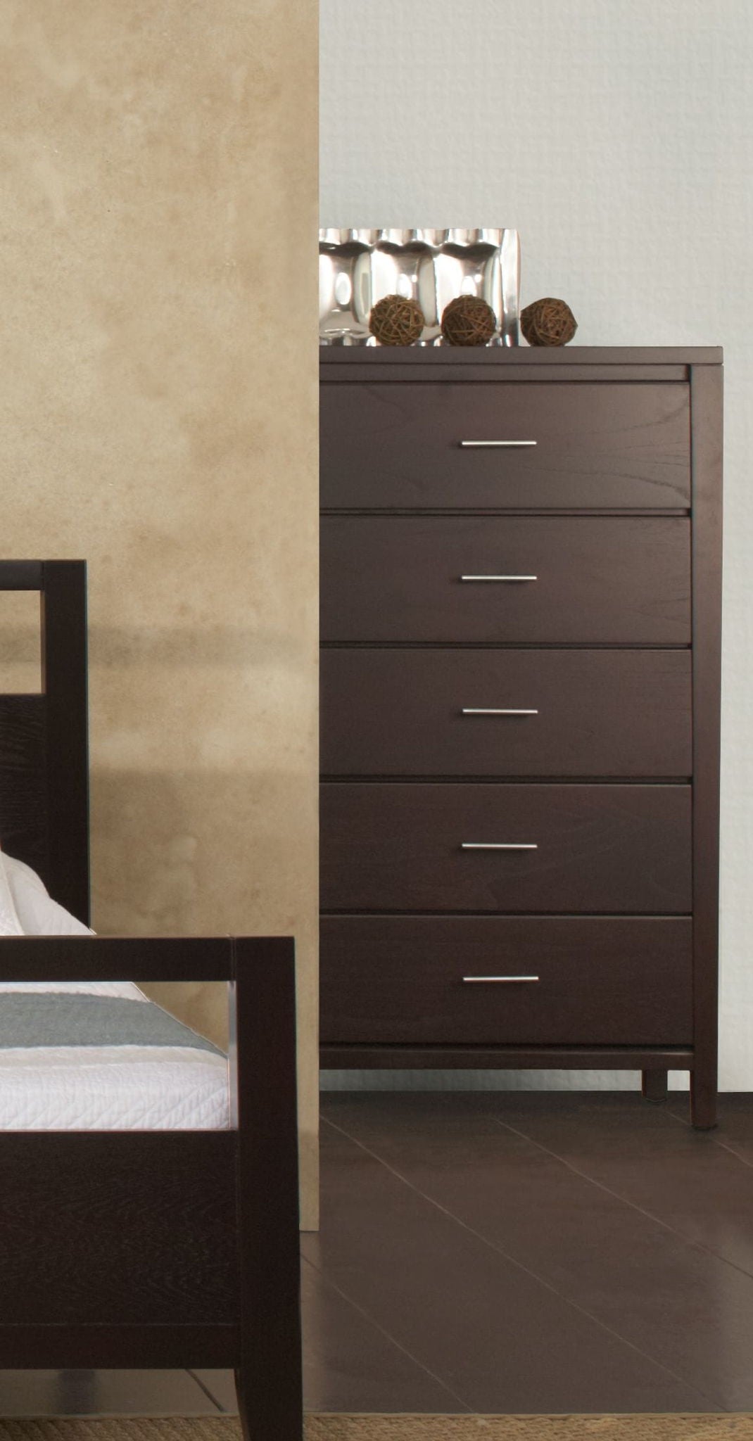 Nevis - Five Drawer Chest - Espresso (2024)