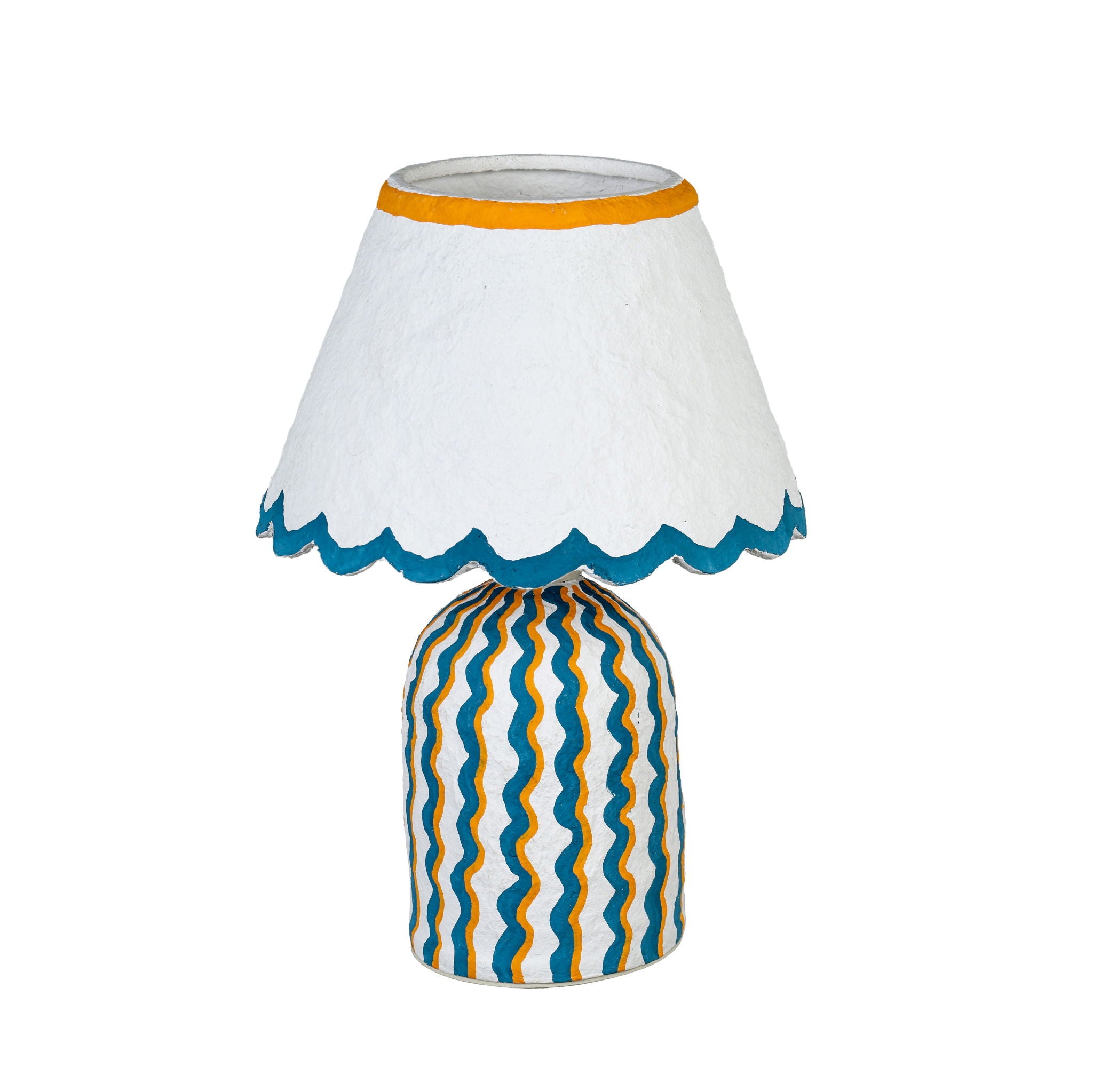 Blum - Scalloped Cotton Mache Table Lamp - Urban Living Furniture (Los Angeles, CA)